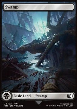 Swamp (V.3)⁣ - Magic: The Gathering - FINAL FANTASY⁣ (Land)⁣ [302]