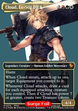 Cloud, Ex-SOLDIER (V.3)⁣ - Commander: Magic: The Gathering - FINAL FANTASY: Extras⁣ (Mythic)⁣ [210]