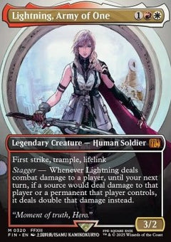 Lightning, Army of One (V.1)⁣ - Magic: The Gathering - FINAL FANTASY: Extras⁣ (Mythic)⁣ [320]