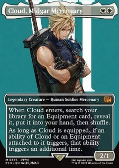 Cloud, Midgar Mercenary (V.1)⁣ - Magic: The Gathering - FINAL FANTASY: Extras⁣ (Mythic)⁣ [375]