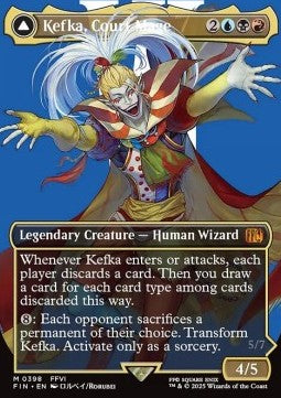 Kefka, Court Mage // Kefka, Ruler of Ruin (V.2)⁣ - Magic: The Gathering - FINAL FANTASY: Extras⁣ (Mythic)⁣ [398]