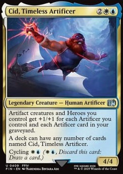Cid, Timeless Artificer (V.3) - Magic: The Gathering - FINAL FANTASY: Extras (Uncommon) [XFIN-409]