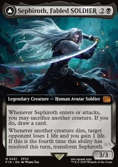 Sephiroth, Fabled SOLDIER // Sephiroth, One-Winged Angel (V.3)⁣ - Magic: The Gathering - FINAL FANTASY: Extras⁣ (Mythic)⁣ [451]