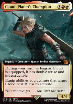 Cloud, Planet's Champion (V.1)⁣ - Magic: The Gathering - FINAL FANTASY: Extras⁣ (Mythic)⁣ [482]