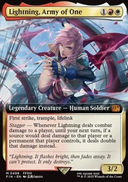 Lightning, Army of One (V.3)⁣ - Magic: The Gathering - FINAL FANTASY: Extras⁣ (Mythic)⁣ [498]