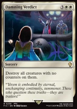 Damning Verdict⁣ - Commander: Magic: The Gathering - FINAL FANTASY⁣ (Rare)⁣ [239]