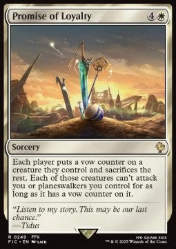 Promise of Loyalty⁣ - Commander: Magic: The Gathering - FINAL FANTASY⁣ (Rare)⁣ [249]
