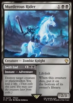 Murderous Rider // Swift End⁣ - Commander: Magic: The Gathering - FINAL FANTASY⁣ (Rare)⁣ [279]