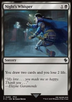 Night's Whisper⁣ - Commander: Magic: The Gathering - FINAL FANTASY⁣ (Common)⁣ [280]