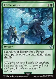 Three Visits⁣ - Commander: Magic: The Gathering - FINAL FANTASY⁣ (Uncommon)⁣ [315]
