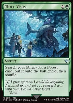 Three Visits⁣ - Commander: Magic: The Gathering - FINAL FANTASY⁣ (Uncommon)⁣ [315]