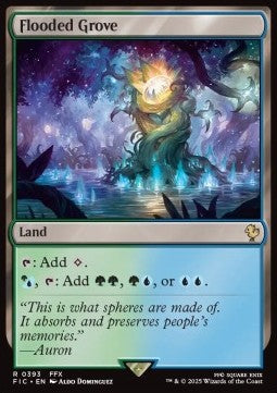 Flooded Grove⁣ - Commander: Magic: The Gathering - FINAL FANTASY⁣ (Rare)⁣ [393]