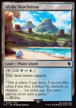 Idyllic Beachfront⁣ - Commander: Magic: The Gathering - FINAL FANTASY⁣ (Common)⁣ [404]