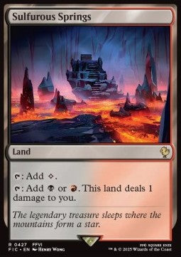 Sulfurous Springs⁣ - Commander: Magic: The Gathering - FINAL FANTASY⁣ (Rare)⁣ [427]