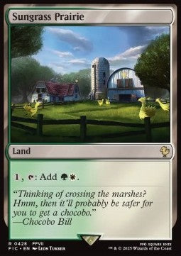 Sungrass Prairie⁣ - Commander: Magic: The Gathering - FINAL FANTASY⁣ (Rare)⁣ [428]