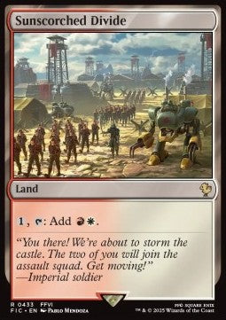 Sunscorched Divide⁣ - Commander: Magic: The Gathering - FINAL FANTASY⁣ (Rare)⁣ [433]