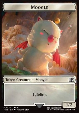 Moogle Token (W 1/2) // Zombie Token (B 2/2) (V.1)⁣ - Magic: The Gathering - FINAL FANTASY: Tokens⁣ (Token)⁣ [CT 11/6]