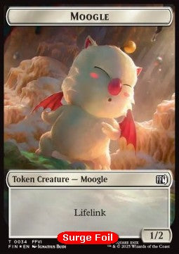 Moogle Token (W 1/2) // Zombie Token (B 2/2) (V.2)⁣ - Magic: The Gathering - FINAL FANTASY: Tokens⁣ (Token)⁣ [CT 34/6]