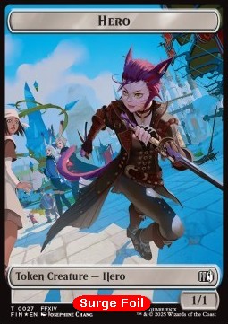 Hero Token (W 1/1)// Spirit Token (W 1/1) (V.4)⁣ - Magic: The Gathering - FINAL FANTASY: Tokens⁣ (Token)⁣ [CT 27/3]