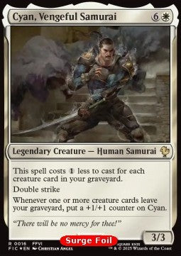 Cyan, Vengeful Samurai⁣ - Commander: Magic: The Gathering - FINAL FANTASY: Collector's Edition⁣ (Rare)⁣ [16]