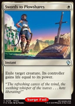 Swords to Plowshares⁣ - Commander: Magic: The Gathering - FINAL FANTASY: Collector's Edition⁣ (Uncommon)⁣ [256]