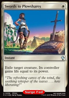 Swords to Plowshares⁣ - Commander: Magic: The Gathering - FINAL FANTASY: Collector's Edition⁣ (Uncommon)⁣ [256]