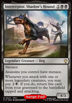 Interceptor, Shadow's Hound⁣ - Commander: Magic: The Gathering - FINAL FANTASY: Collector's Edition⁣ (Rare)⁣ [47]