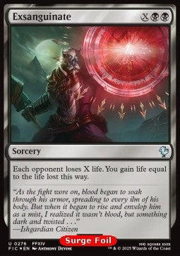 Exsanguinate⁣ - Commander: Magic: The Gathering - FINAL FANTASY: Collector's Edition⁣ (Uncommon)⁣ [276]