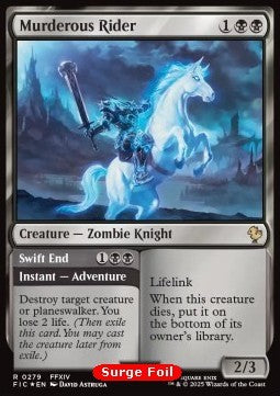 Murderous Rider // Swift End⁣ - Commander: Magic: The Gathering - FINAL FANTASY: Collector's Edition⁣ (Rare)⁣ [279]