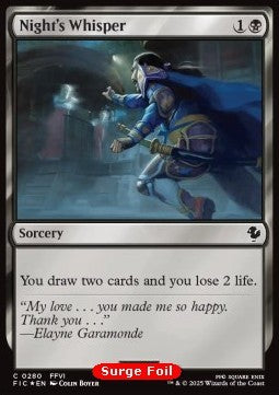 Night's Whisper⁣ - Commander: Magic: The Gathering - FINAL FANTASY: Collector's Edition⁣ (Common)⁣ [280]
