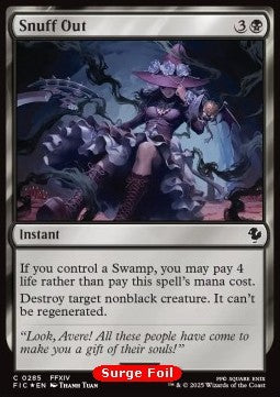 Snuff Out⁣ - Commander: Magic: The Gathering - FINAL FANTASY: Collector's Edition⁣ (Common)⁣ [285]