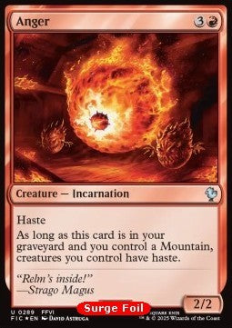 Anger⁣ - Commander: Magic: The Gathering - FINAL FANTASY: Collector's Edition⁣ (Uncommon)⁣ [289]