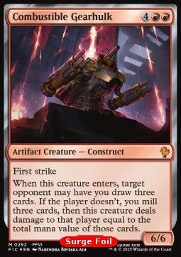 Combustible Gearhulk⁣ - Commander: Magic: The Gathering - FINAL FANTASY: Collector's Edition⁣ (Mythic)⁣ [292]