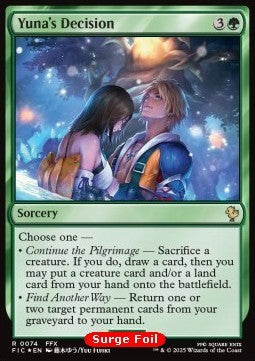 Yuna's Decision⁣ - Commander: Magic: The Gathering - FINAL FANTASY: Collector's Edition⁣ (Rare)⁣ [74]
