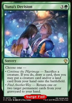 Yuna's Decision⁣ - Commander: Magic: The Gathering - FINAL FANTASY: Collector's Edition⁣ (Rare)⁣ [74]