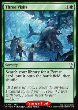 Three Visits⁣ - Commander: Magic: The Gathering - FINAL FANTASY: Collector's Edition⁣ (Uncommon)⁣ [315]
