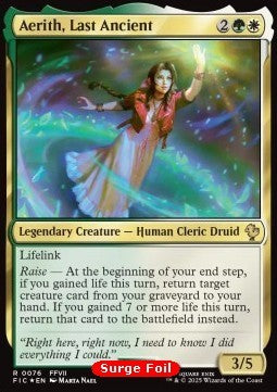 Aerith, Last Ancient⁣ - Commander: Magic: The Gathering - FINAL FANTASY: Collector's Edition⁣ (Rare)⁣ [76]