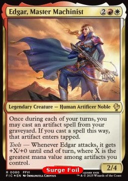 Edgar, Master Machinist⁣ - Commander: Magic: The Gathering - FINAL FANTASY: Collector's Edition⁣ (Rare)⁣ [80]