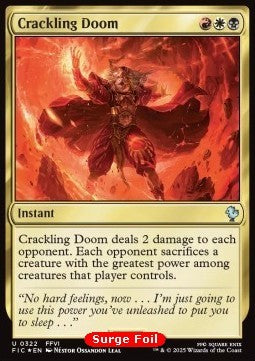 Crackling Doom⁣ - Commander: Magic: The Gathering - FINAL FANTASY: Collector's Edition⁣ (Uncommon)⁣ [322]