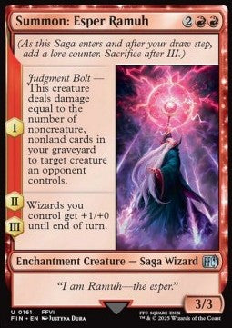 Summon: Esper Ramuh⁣ - Magic: The Gathering - FINAL FANTASY⁣ (Uncommon)⁣ [161]