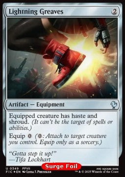 Lightning Greaves⁣ - Commander: Magic: The Gathering - FINAL FANTASY: Collector's Edition⁣ (Uncommon)⁣ [349]