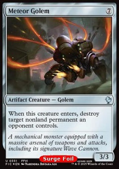 Meteor Golem⁣ - Commander: Magic: The Gathering - FINAL FANTASY: Collector's Edition⁣ (Uncommon)⁣ [351]
