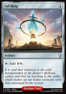 Sol Ring (V.4)⁣ - Commander: Magic: The Gathering - FINAL FANTASY: Collector's Edition⁣ (Uncommon)⁣ [359]