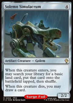 Solemn Simulacrum⁣ - Commander: Magic: The Gathering - FINAL FANTASY: Collector's Edition⁣ (Rare)⁣ [360]