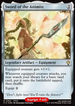 Sword of the Animist⁣ - Commander: Magic: The Gathering - FINAL FANTASY: Collector's Edition⁣ (Rare)⁣ [362]