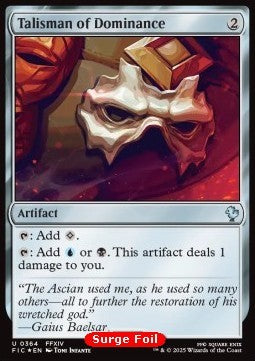 Talisman of Dominance⁣ - Commander: Magic: The Gathering - FINAL FANTASY: Collector's Edition⁣ (Uncommon)⁣ [364]
