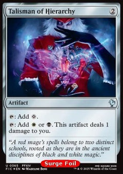 Talisman of Hierarchy⁣ - Commander: Magic: The Gathering - FINAL FANTASY: Collector's Edition⁣ (Uncommon)⁣ [365]