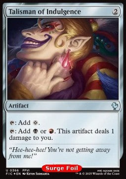 Talisman of Indulgence⁣ - Commander: Magic: The Gathering - FINAL FANTASY: Collector's Edition⁣ (Uncommon)⁣ [366]