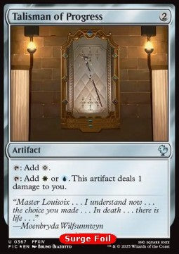 Talisman of Progress⁣ - Commander: Magic: The Gathering - FINAL FANTASY: Collector's Edition⁣ (Uncommon)⁣ [367]