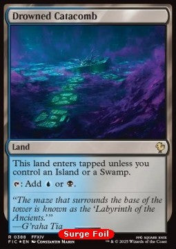 Drowned Catacomb⁣ - Commander: Magic: The Gathering - FINAL FANTASY: Collector's Edition⁣ (Rare)⁣ [388]